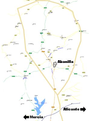 Mapa Abanilla