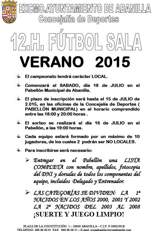 CARTEL 12 HORAS FS VERANO 15
