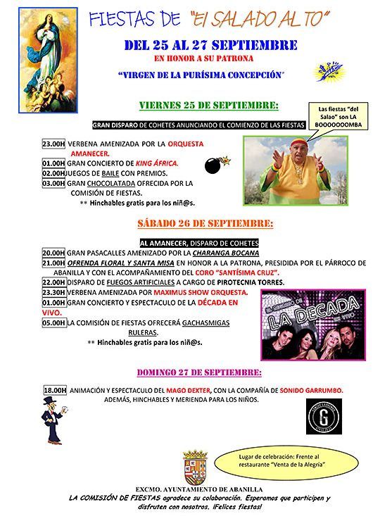 CARTEL FIESTAS DEL SALADO ALTO 2015
