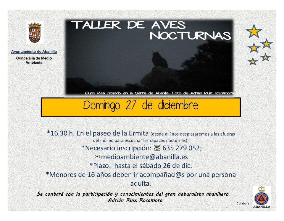 Taller de aves nocturnas 2015