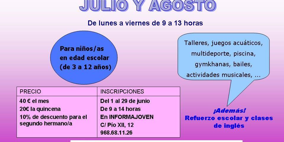 escuela verano 2016 Abanilla