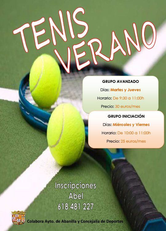 Cartel tenis verano2017