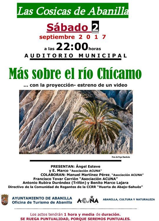 CARTEL color Las Cosicas de Abanilla 2017