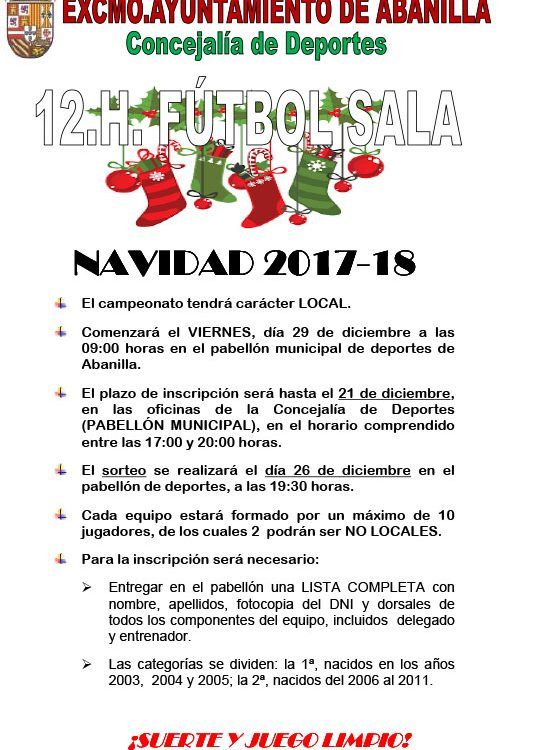 CARTEL 12 HORAS FS NAVIDAD 17 18