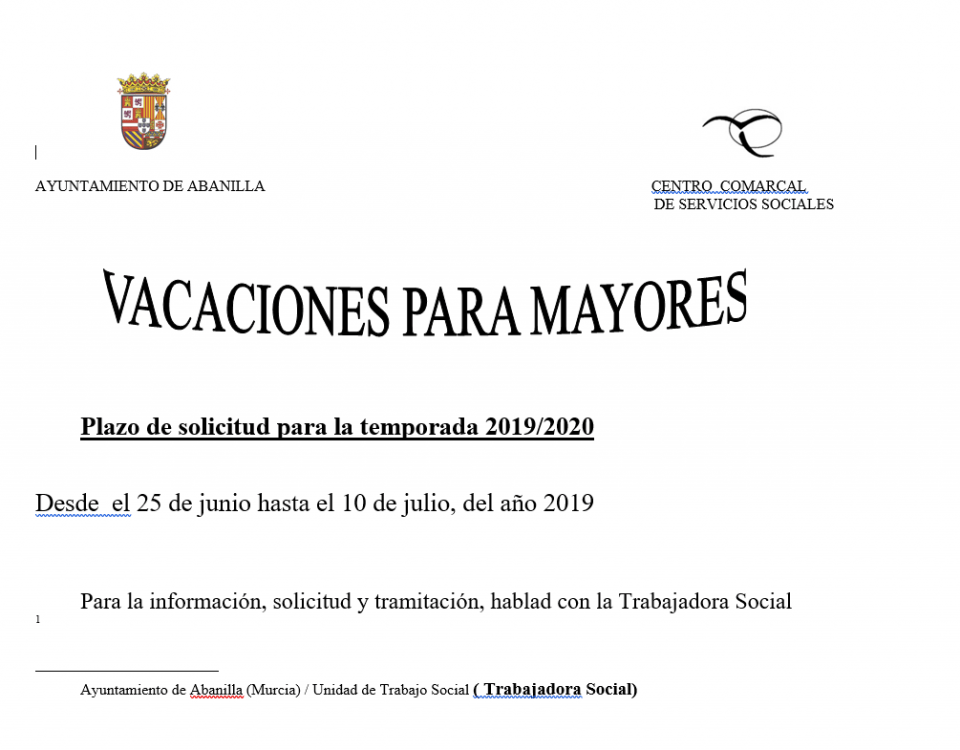 vaciones imserso