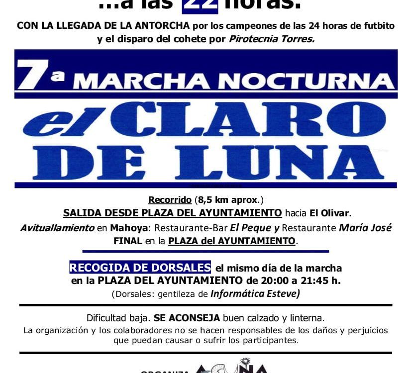 7 marcha nocturna el claro de luna