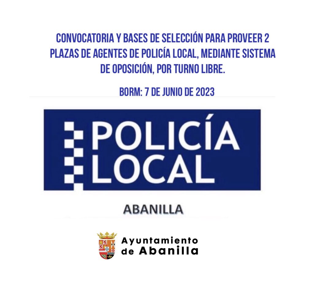 Plazas Policia Local